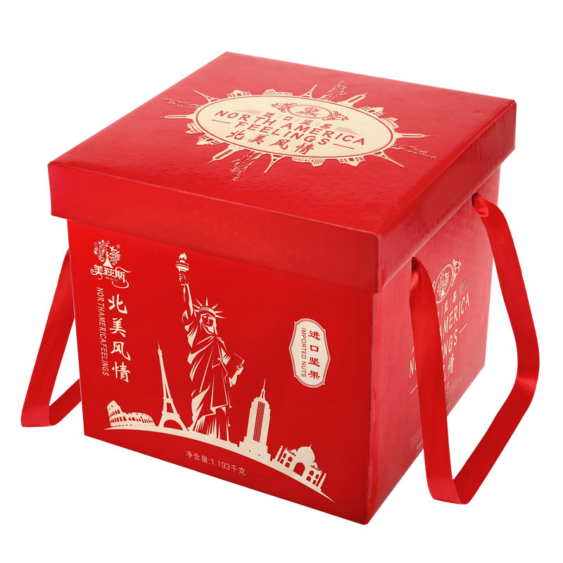 美荻斯 坚果礼盒1193g 干果礼盒装坚果礼盒果干组合大礼包北美风情