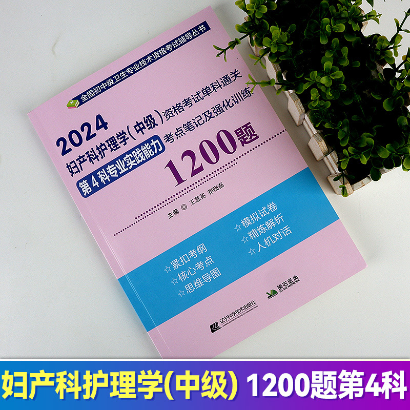 [正版]2024新版妇产科护理学(中级)资格考试单科通关第4科专业实践能力考点笔记及强化训练 全国卫生资格考试主管护师