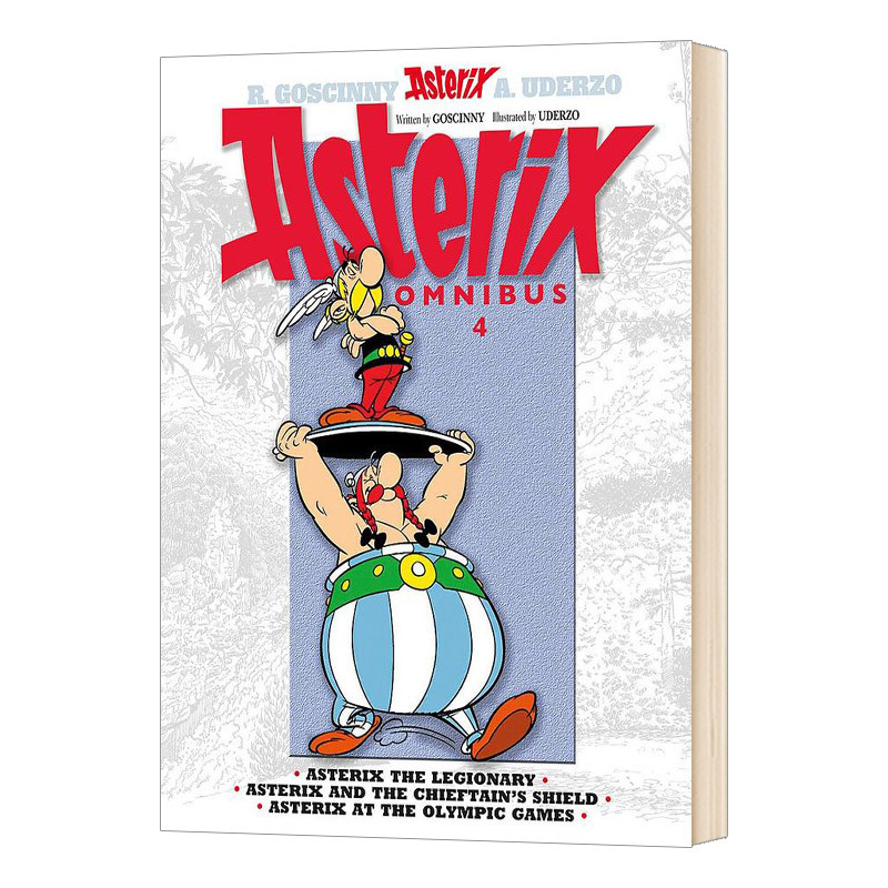 高卢英雄历险记7-9 [正版]英文原版 Asterix Asterix Omnibus 1 高卢英雄历险记1-3 合订本