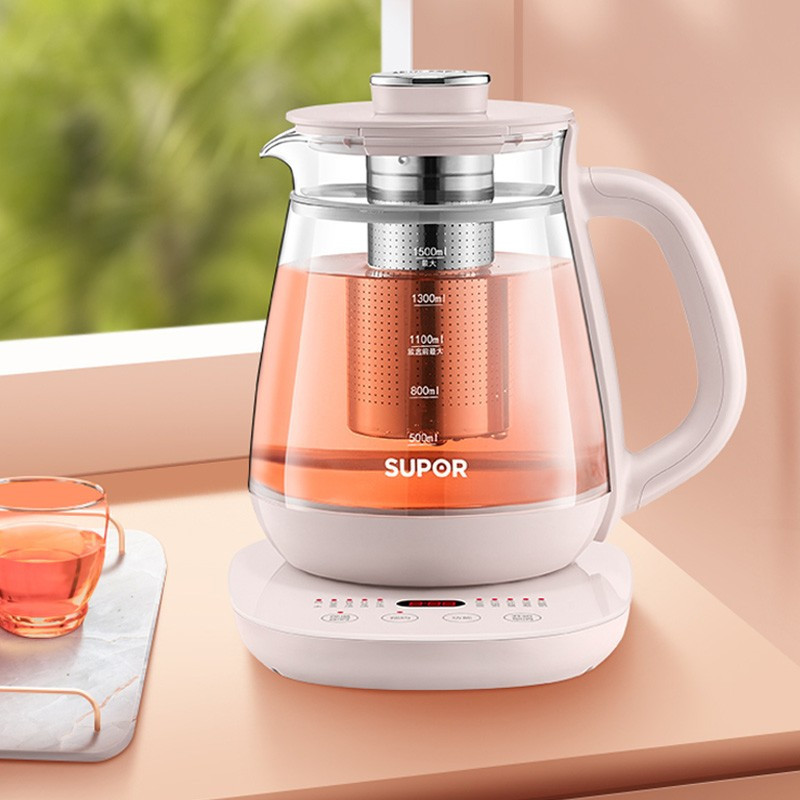 苏泊尔(SUPOR)养生壶 煎药壶多功能全自动煮水壶1.5L/升大容量 电煮茶壶 电热水壶 烧开水壶 SW-15Y03