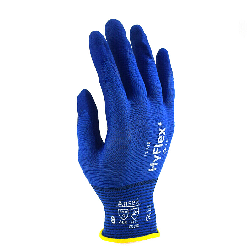 安思尔(Ansell)HyFlex Multipurpose发泡丁腈涂层手套11-818-7 ZM
