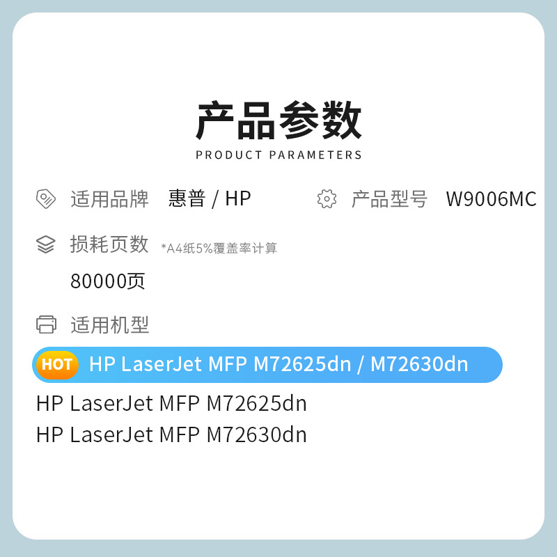 才进王者版适用惠普M72625dn硒鼓M72630dn鼓架W1002YC成像鼓组件LaserJet MFP W1006M