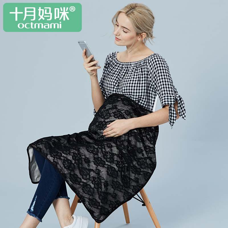 十月妈咪旗舰店孕妇防辐射服盖毯银纤维防辐射孕妇毯外穿