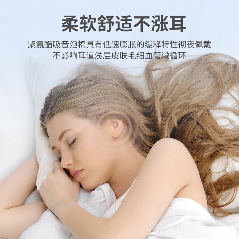 降噪睡眠耳塞小腰型10枚/盒 共2盒高清大图