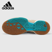 阿迪达斯 (adidas)羽毛球鞋 男女情侣款2018新品稳定透气跑步运动鞋减震耐磨乒乓球网球训练鞋 DA8867 浅棕