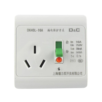 墙壁插座空调漏保3孔16A三孔漏电/86型