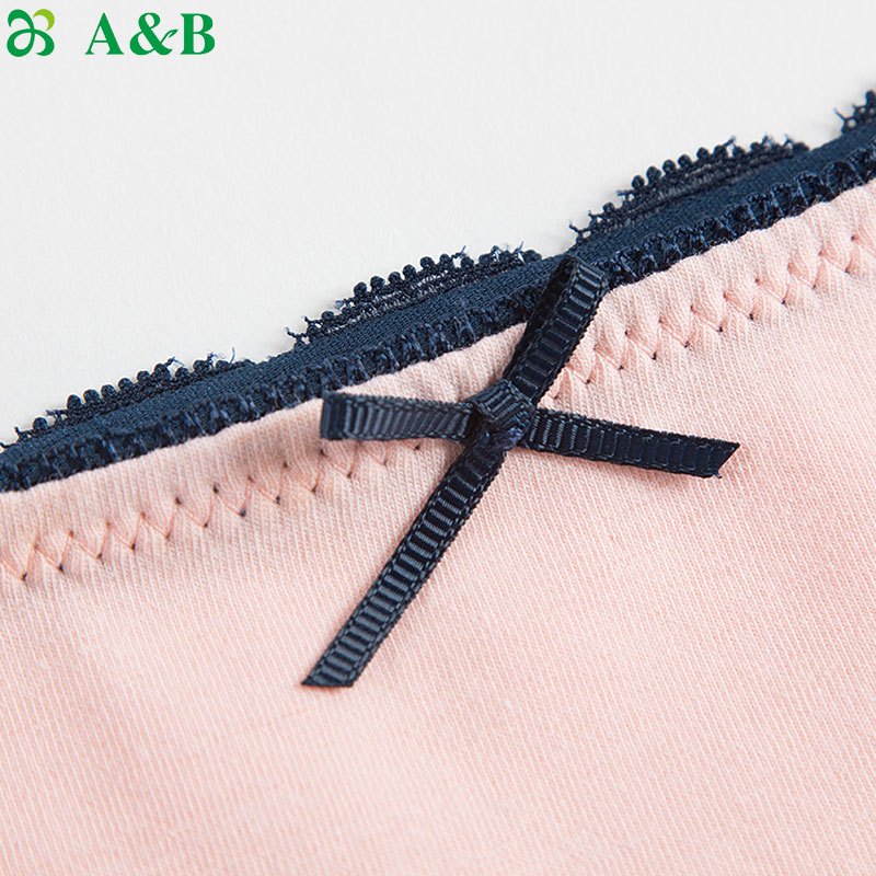 A&B[3条装]ab内裤女薄款弹力棉少女内裤低腰性感女士三角裤Y508