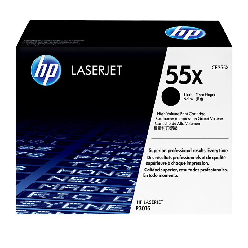 惠普(HP)CE255X 高容黑色硒鼓 55X(适用M525dn/f/c M521dn/dw P3015d/dn/x)高清大图