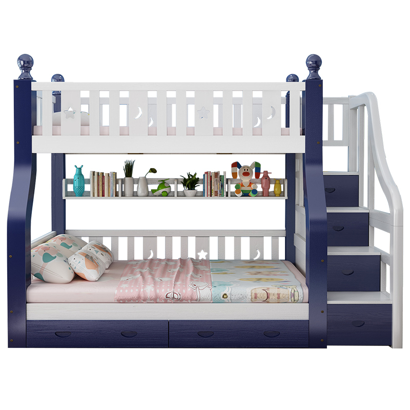 全实木上下床双层床子母床儿童床上下铺床公主床女孩双人床高低床