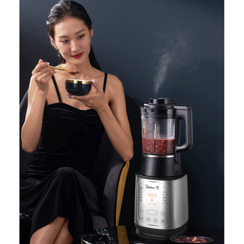 美的破壁机静频家用加热破壁料理机多功能豆浆辅食机双重降噪破壁 创壁精煮 高温清洗一键