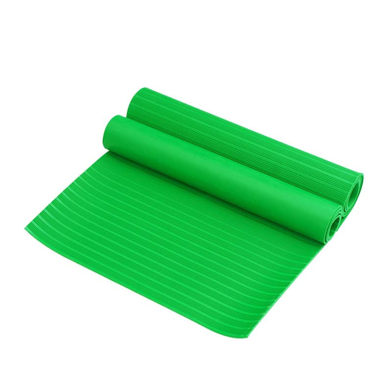 天空桥 绝缘垫 绿色条纹3mm*1.2m*10m 6kv 卷高清大图