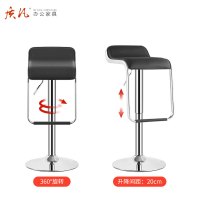 质凡吧台椅升降椅子前台高凳子旋转高脚凳椅(颜色备注)