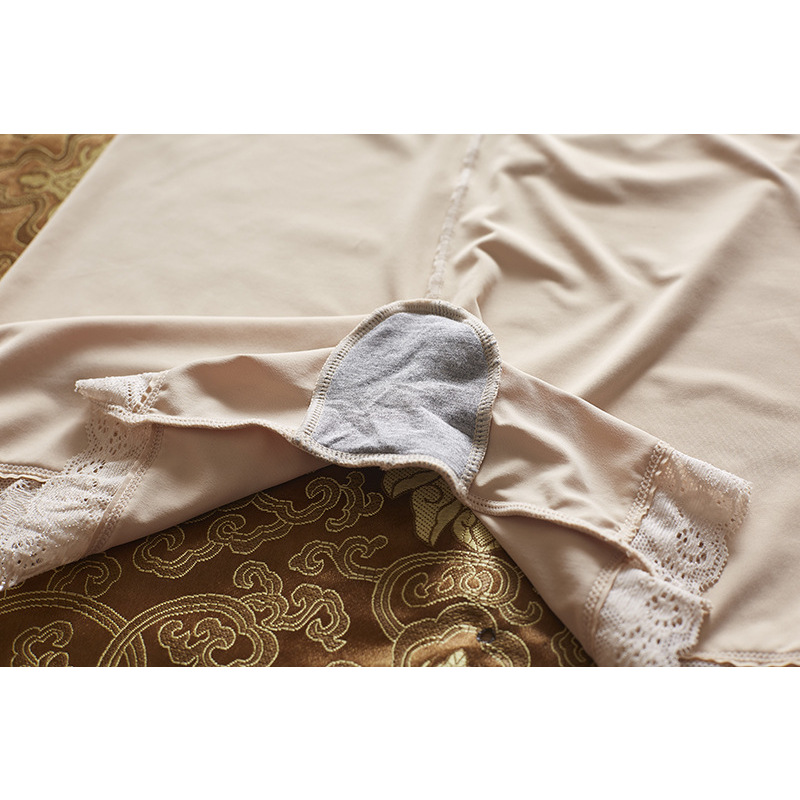 女士安全裤打底裤冰丝一片式中腰性感安全裤蕾丝边