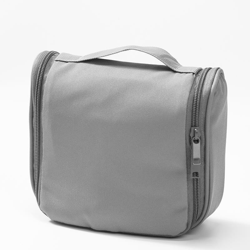 无印良品化妆包便携旅行女士防水洗漱包吊挂式小包可悬挂收纳袋灰色
