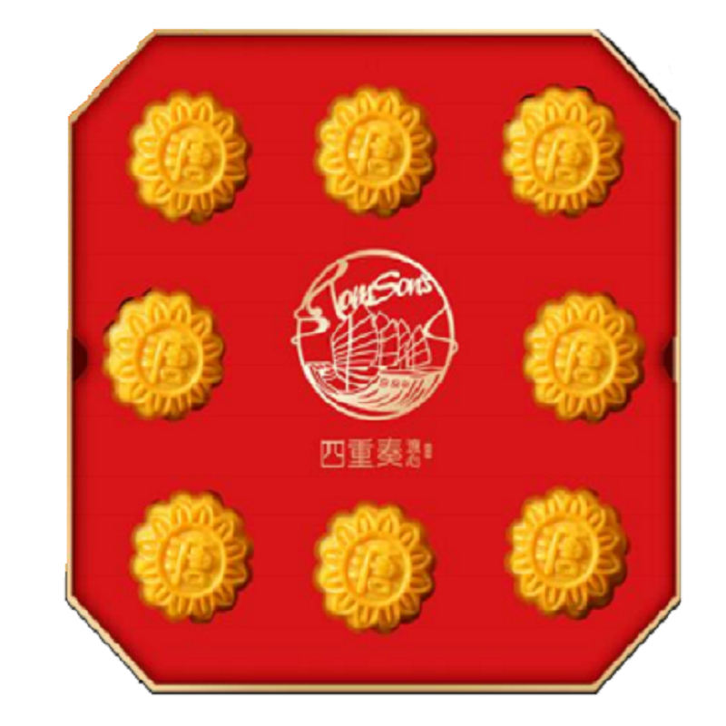 溏心四重奏流心月饼 溏心月饼礼盒 中秋月饼礼盒高清大图