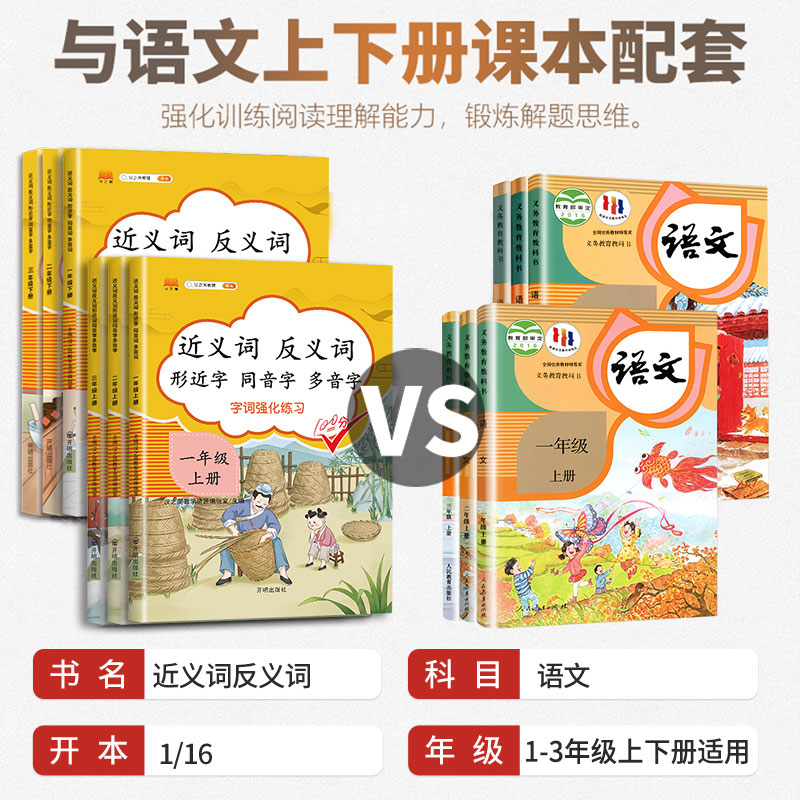 近义词反义词形近字同音字多音字 三年级下 小学三年级 [正版]2023新版近义词反义词形近字同音字多音字同义词一年级二年高清大图
