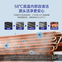 松下空调洵风系列 1.5匹挂壁式空调挂机 新一级能效 100倍纳诺怡 WIFI 松下原装压缩机电辅加热DG35K410Q