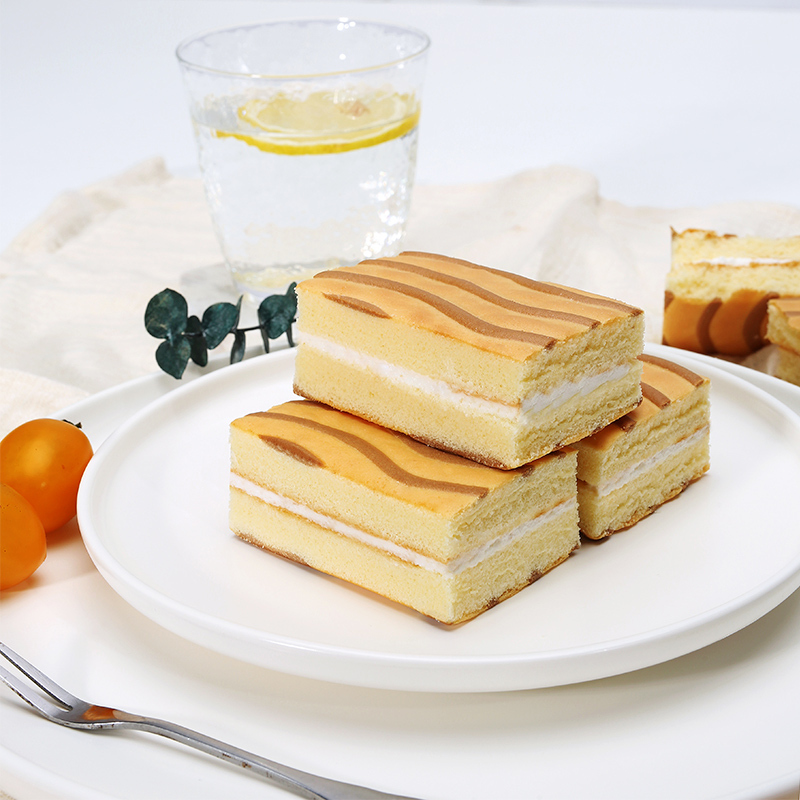 [买1送1]泓一 西式糕点 蛋糕 原味 400g整箱(提拉米苏夹心蛋糕送同款蛋糕400g早餐代餐面包西式千层蛋糕)