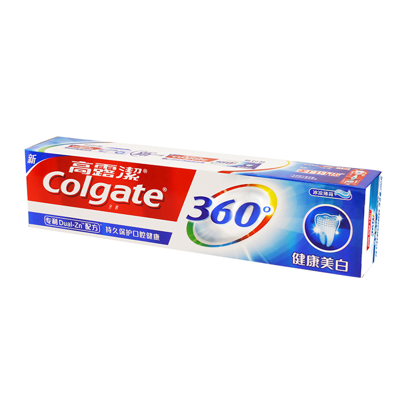 高露洁(Colgate)360 健康美白 冰凉薄荷牙膏200g