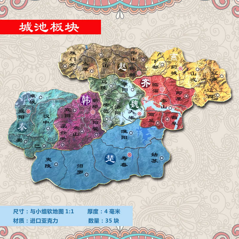 DIY口戈天下 战国七雄内训沙盘课 优质版权课程 7个小组教具高清大图