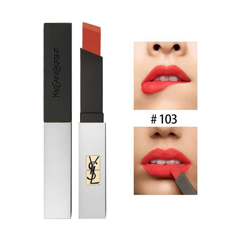 ysl圣罗兰细管轻雾纯口红小银条103