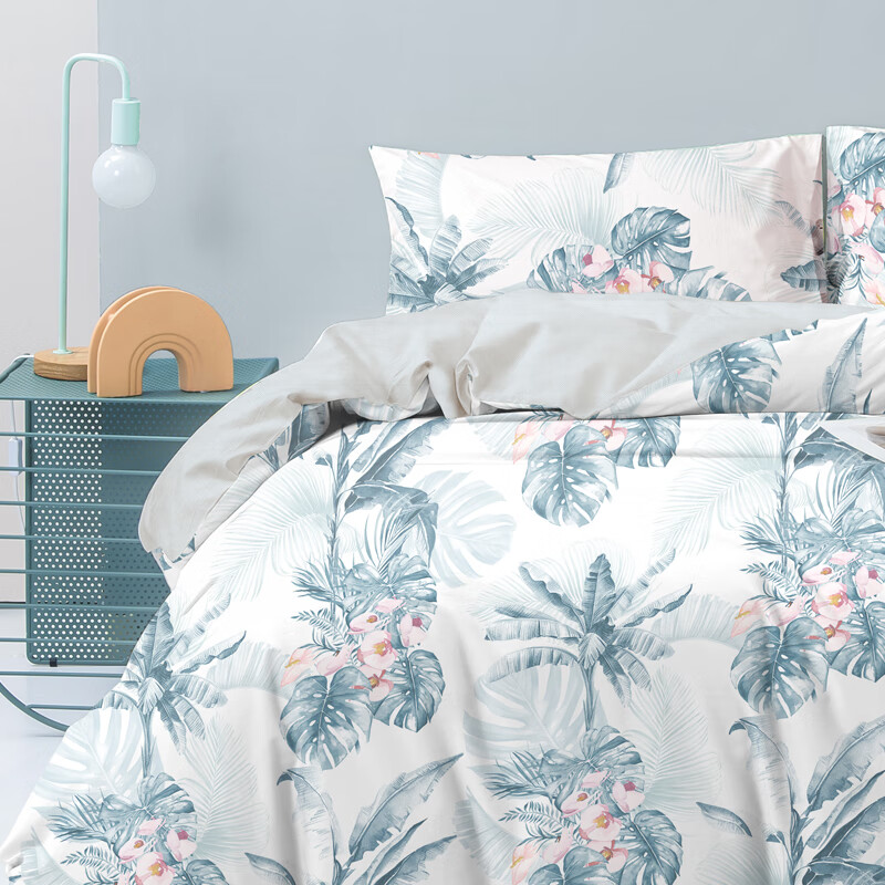 LOVO 繁花若梦 新疆棉四件套 LT-1001 被套 床单 枕套x2 (单位:套) 新老包装随机发货 混色高清大图