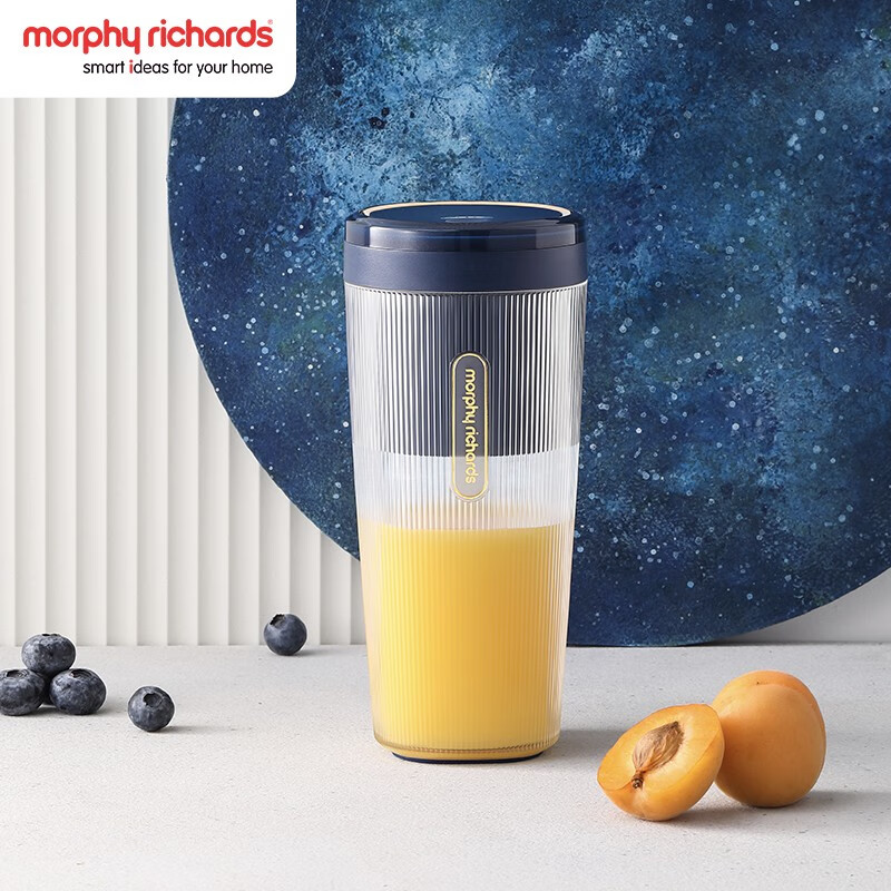 摩飞电器(MORPHY RICHARDS) 便携榨汁杯300ML 蓝色 MR9800高清大图