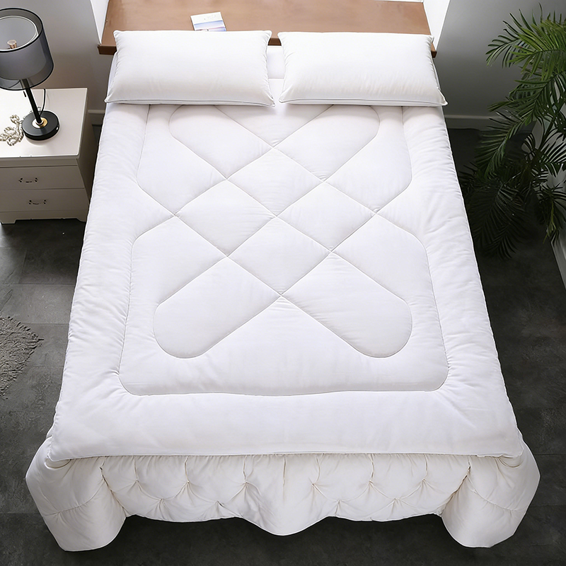 江小果 全棉褥子白色床褥床垫 90*200cm 条高清大图