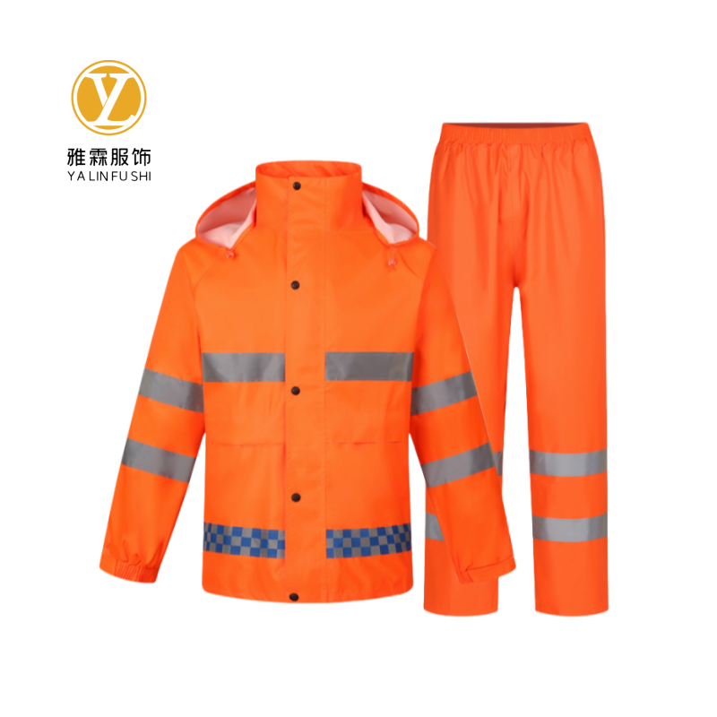 雅霖服 分体式150D多功能雨衣套装可定制 YLF-XZ502 套高清大图