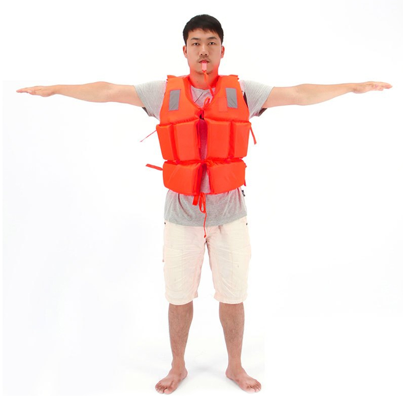 专业加厚儿童救生衣成人马甲 漂流泡沫钓鱼衣游泳救生服背心(2件)