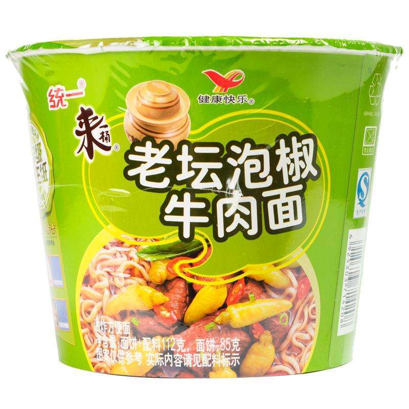 统一来一桶泡椒牛肉桶112g