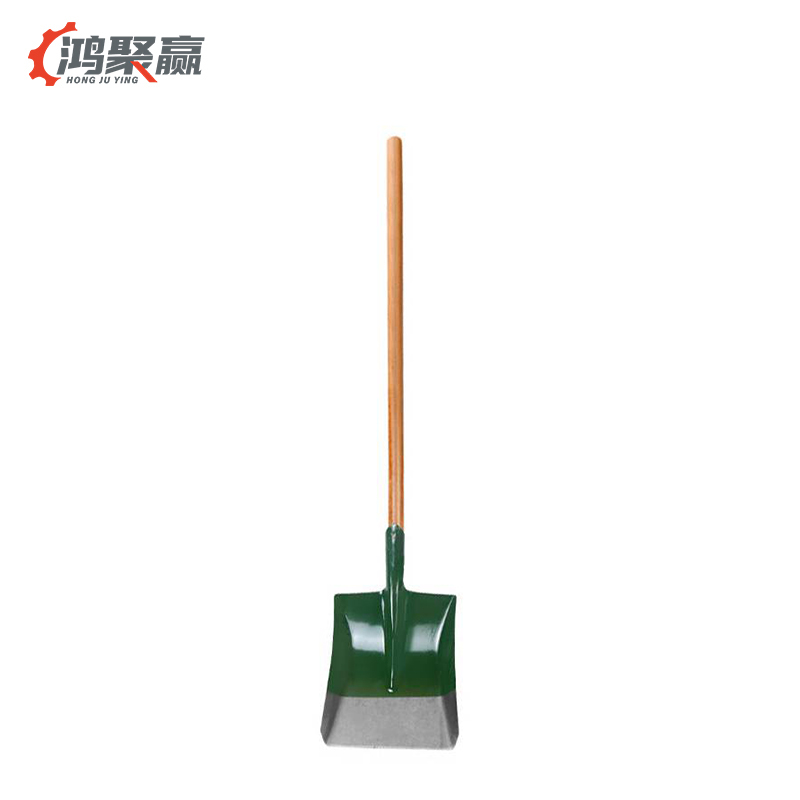 鸿聚赢 铁锹 方锹-绿色 把高清大图