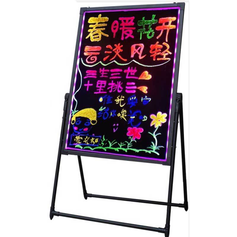 企购优品 led电子荧光板手写发光小黑板店铺宣传广告招牌闪光告板 尺寸:40*60