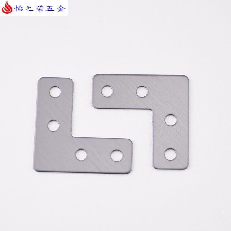 不锈钢角码 L型连接片家具固定件紧固码角码家具连接件平面角马 默认颜色 【40*1.0】配螺丝【10只价】图片