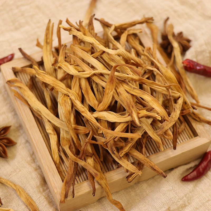 一品爽黄花菜100克 金针菜 干货特产 火锅煲汤炒菜食材 凉拌菜