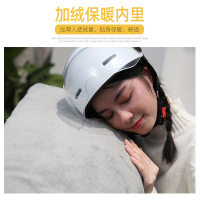电动车电瓶车挡风被加厚加绒秋冬保暖防风被加大侧翼防水防雨挡风罩咖兔