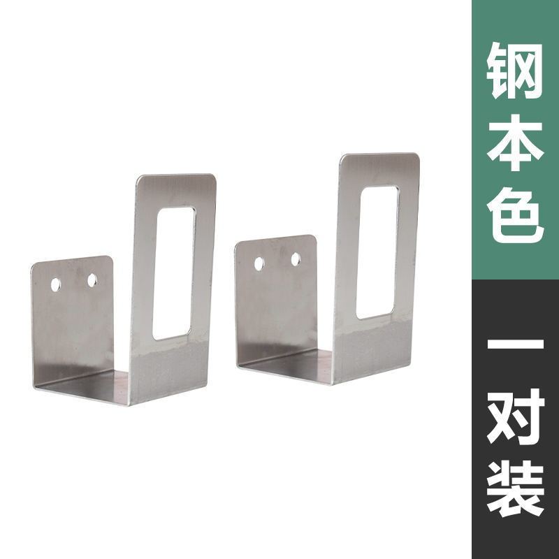 特厚不锈钢款[一对装] 特厚不锈钢壁挂式款锅盖架菜板架厨房工具架支架