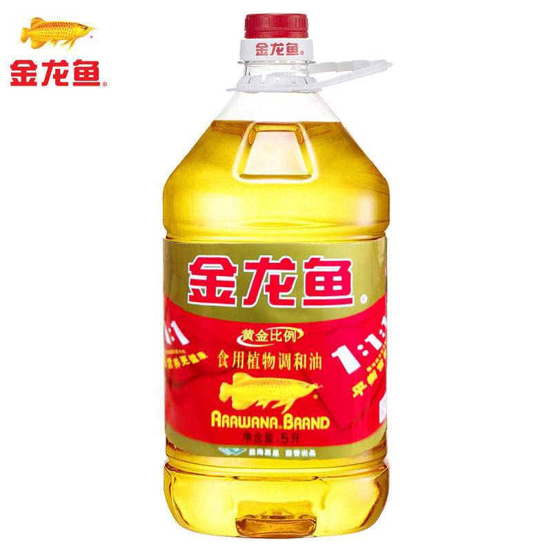 金龙鱼 黄金比例 食用调和油 5L