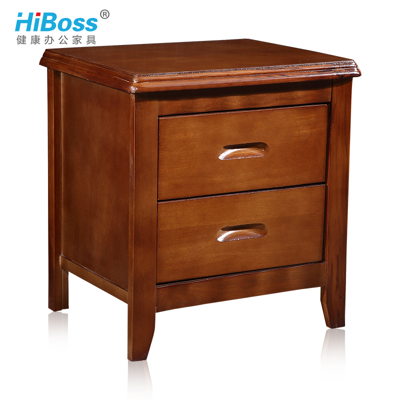 HiBoss床头柜实木柜子储物柜