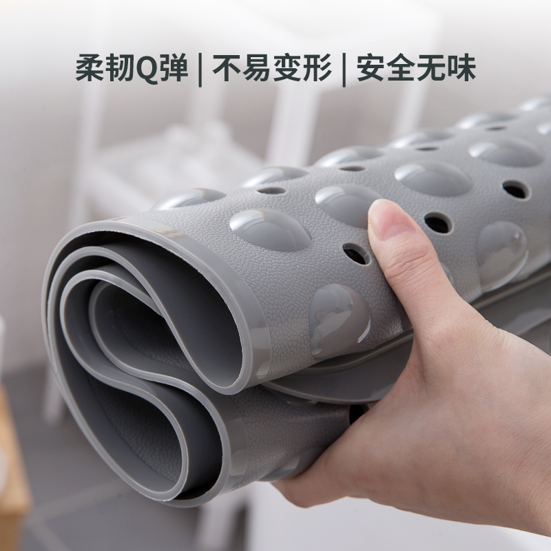 淋浴房防滑垫洗澡脚垫卫生间地垫厕所塑料垫子家用浴室防摔浴垫 三维工匠高清大图