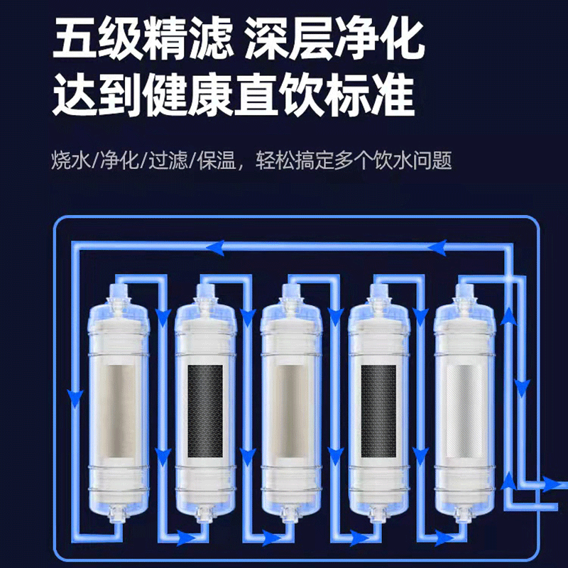 康道夫KDF-RO-H 净水器家用ro反渗透直饮机 冰热管线机办公饮水机高清大图