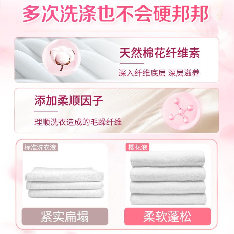 好爸爸 洗衣液持久留香樱香柔软护色护衣防串色儿童家用洗涤剂 500g/袋高清大图