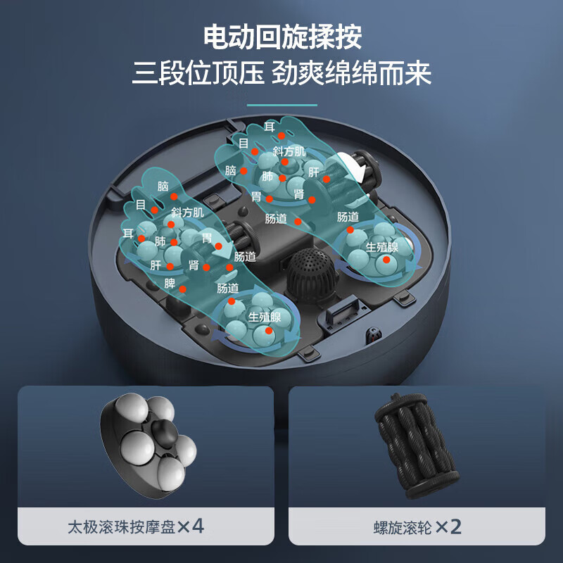 飞利浦(PHILIPS)泡脚桶 泡脚盆加热全自动按摩足浴盆智能恒温加热洗脚盆 生日礼物礼品送父母长辈高清大图