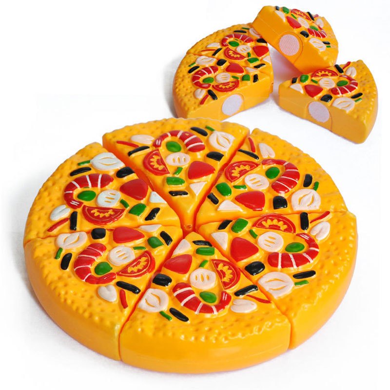 仿真厨具披萨套装 男孩女孩厨房玩具六寸披萨切 切切乐