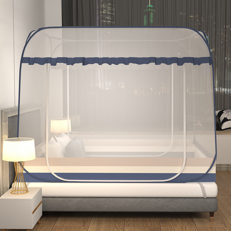 蚊帐 1.2m免安装蚊帐 120*200*145cm高清大图