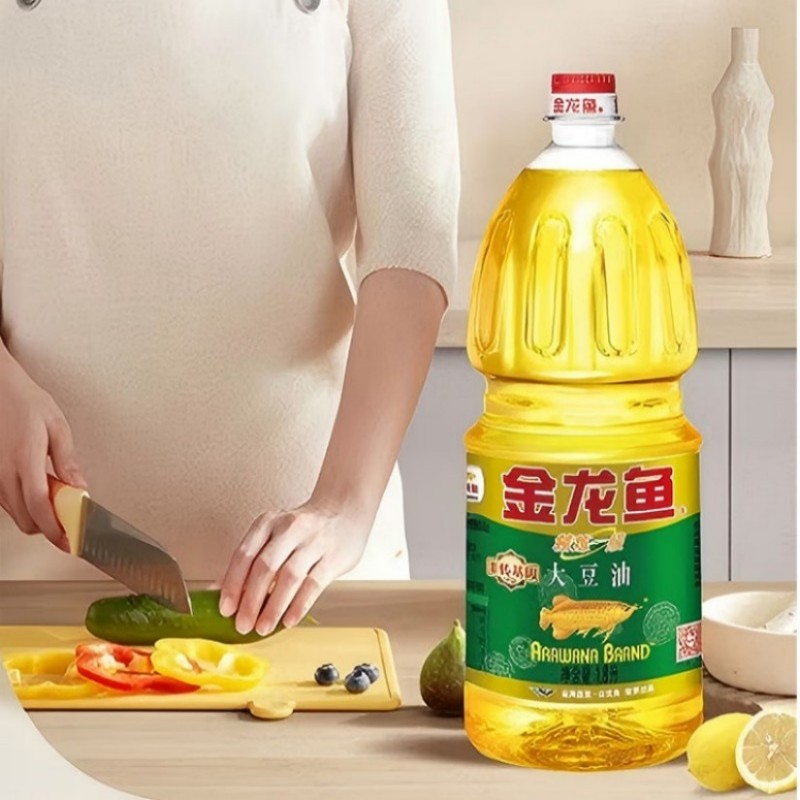 金龙鱼非金龙鱼食用油 精炼一级大豆油 1.8L健康烹饪优选清香醇厚营养丰富高清大图