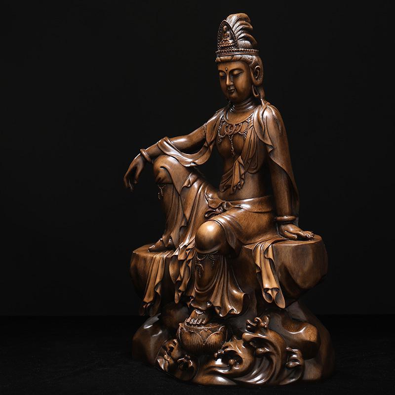 美帮汇佛像摆件家用水月观音观世音菩萨海观音居家供奉高清大图