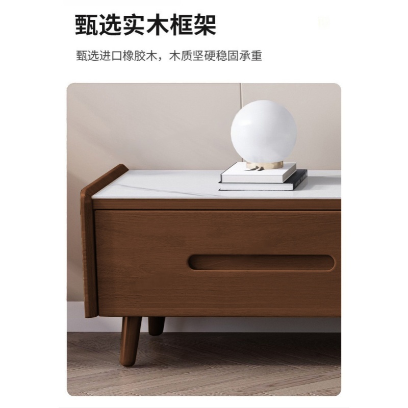 乐琪艺 电视柜 胡桃色+灰 个高清大图