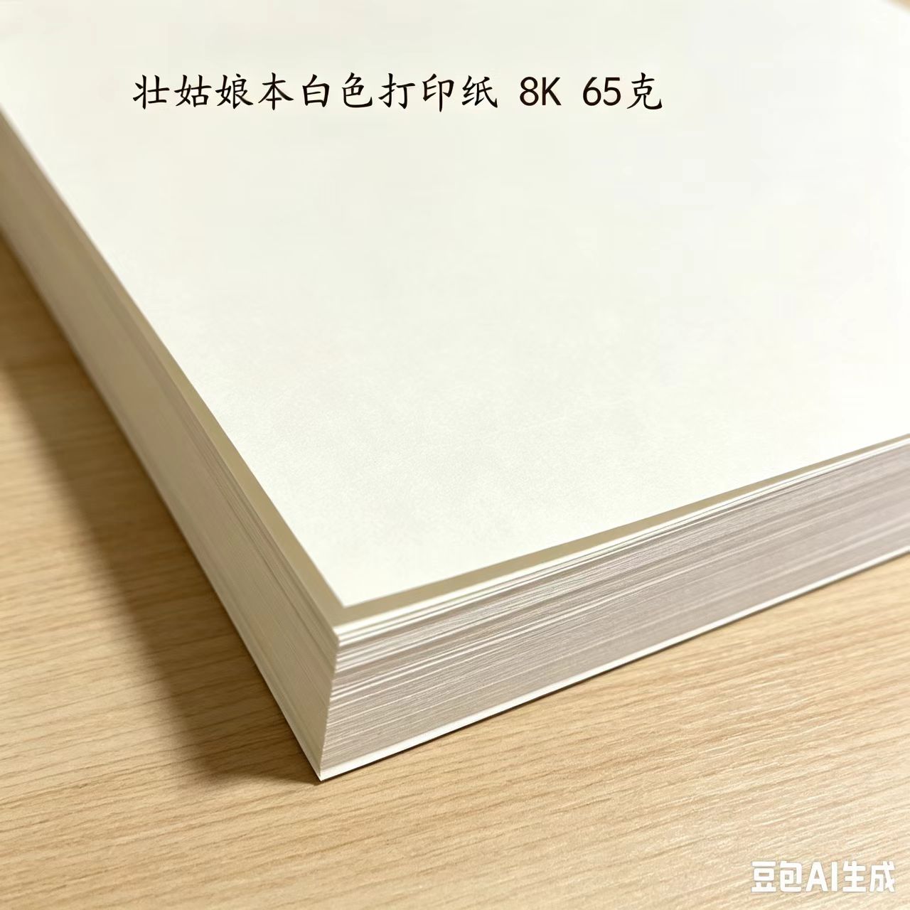 壮姑娘8K复印纸65g本白3500张整包办公打印学生用纸顺滑不卡纸高清大图