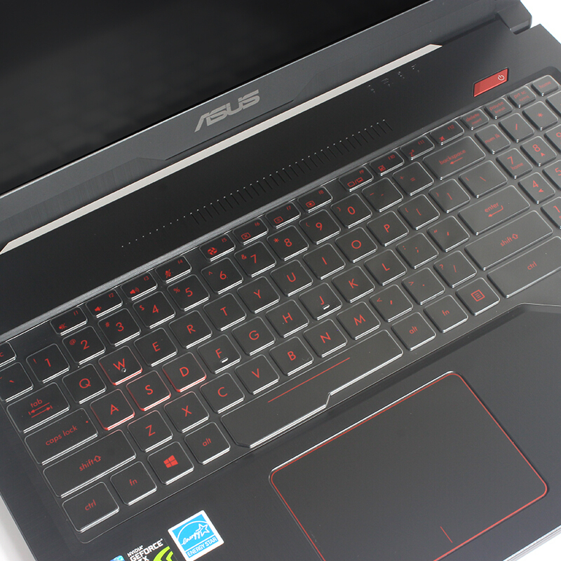 华硕(ASUS) 飞行堡垒四代FX63VD 笔记本专用键盘膜 屏幕膜 TPU透明高清键盘膜 15.6英寸